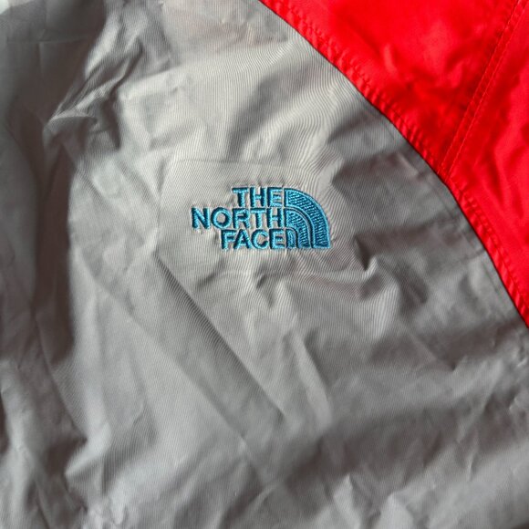 Boys Jacket, North Face, Rain/Windbreaker, Youth Gray/Red, L 14/16 - Picture 9 of 11